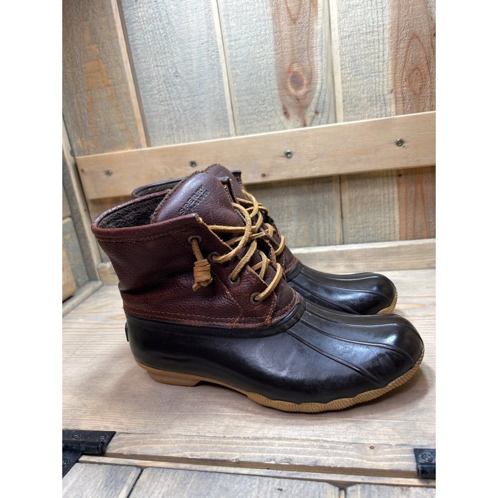 US6 Sperry Top Sider STS91176 Saltwater Rain Duck Boots Waterproof